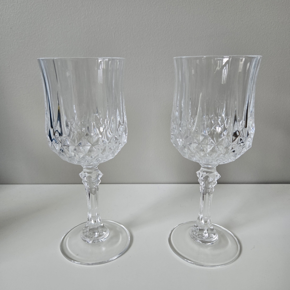 Vinatge Cristal d'Arques-Durand Crystal‎ Longchamp Sherry Glasses  4 Ounces
